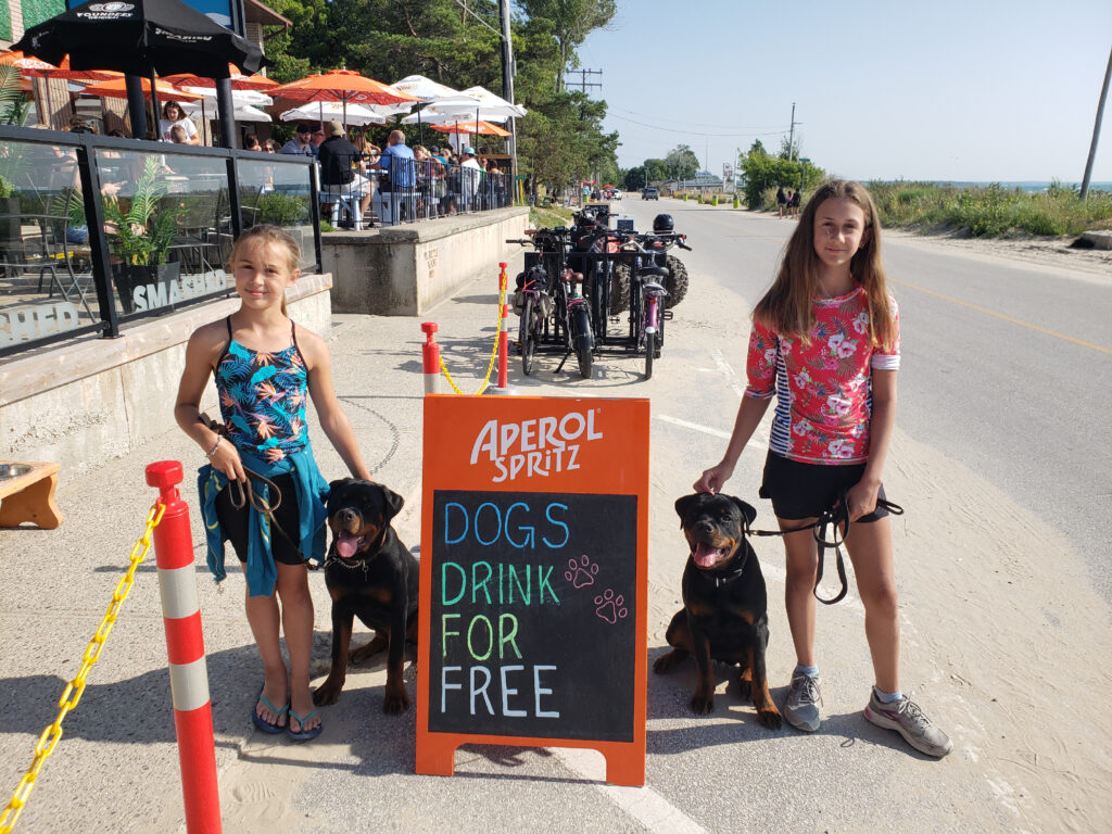 Mylene Haney's daughters and dogs