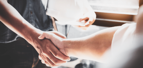 Contractors Shaking Hands